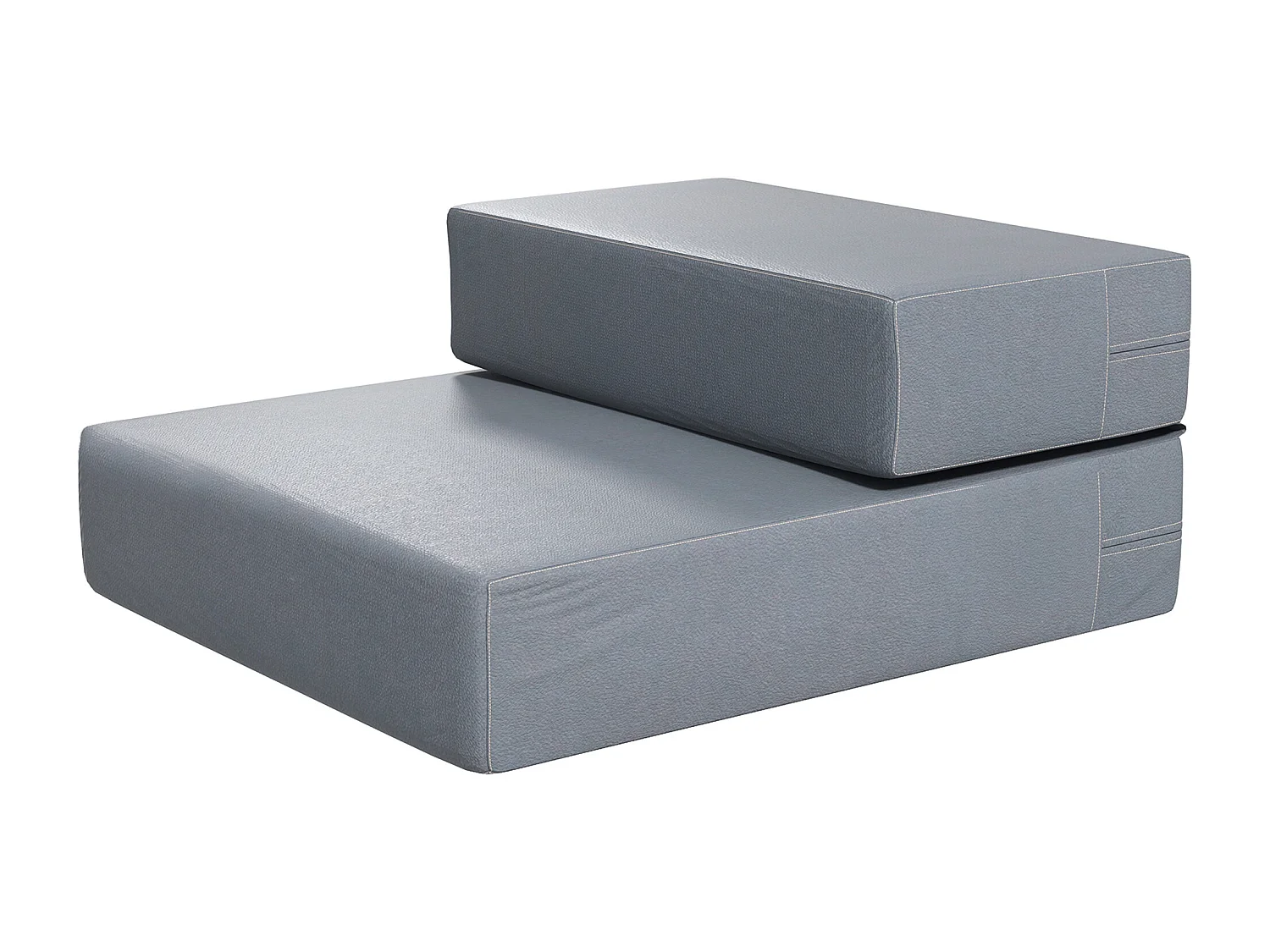 Scaletta per cani e materassino pieghevole 2 in 1 in similpelle grigio