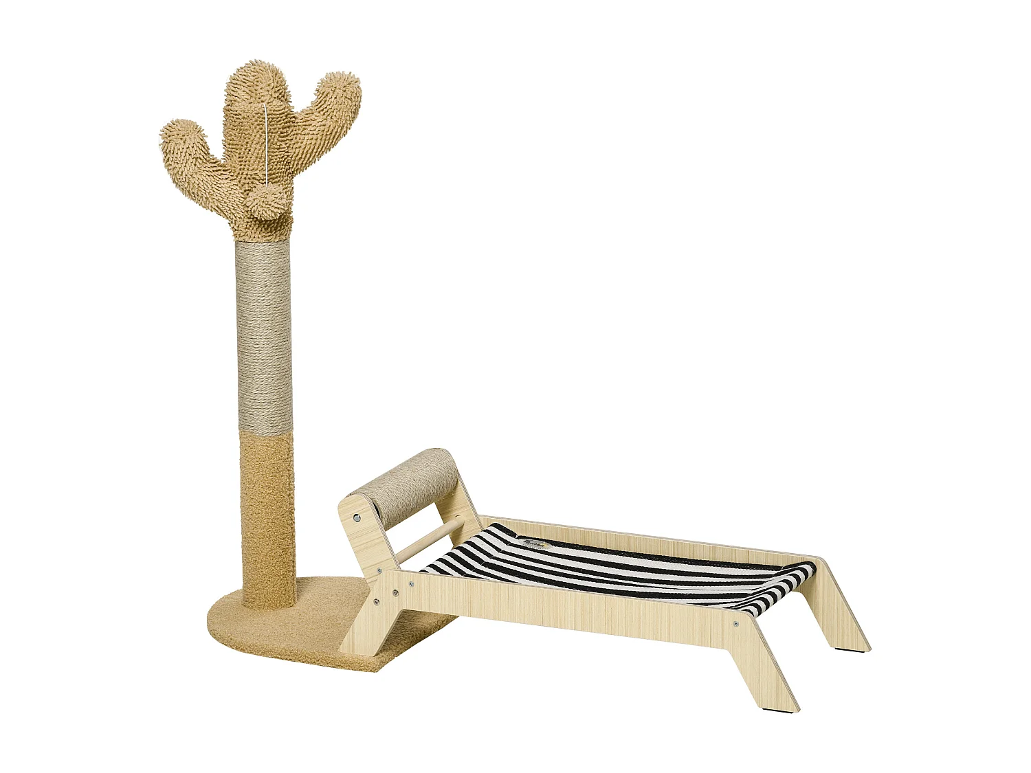 Amaca per gatti con tiragraffi per gatti design 2 in 1 multicolore