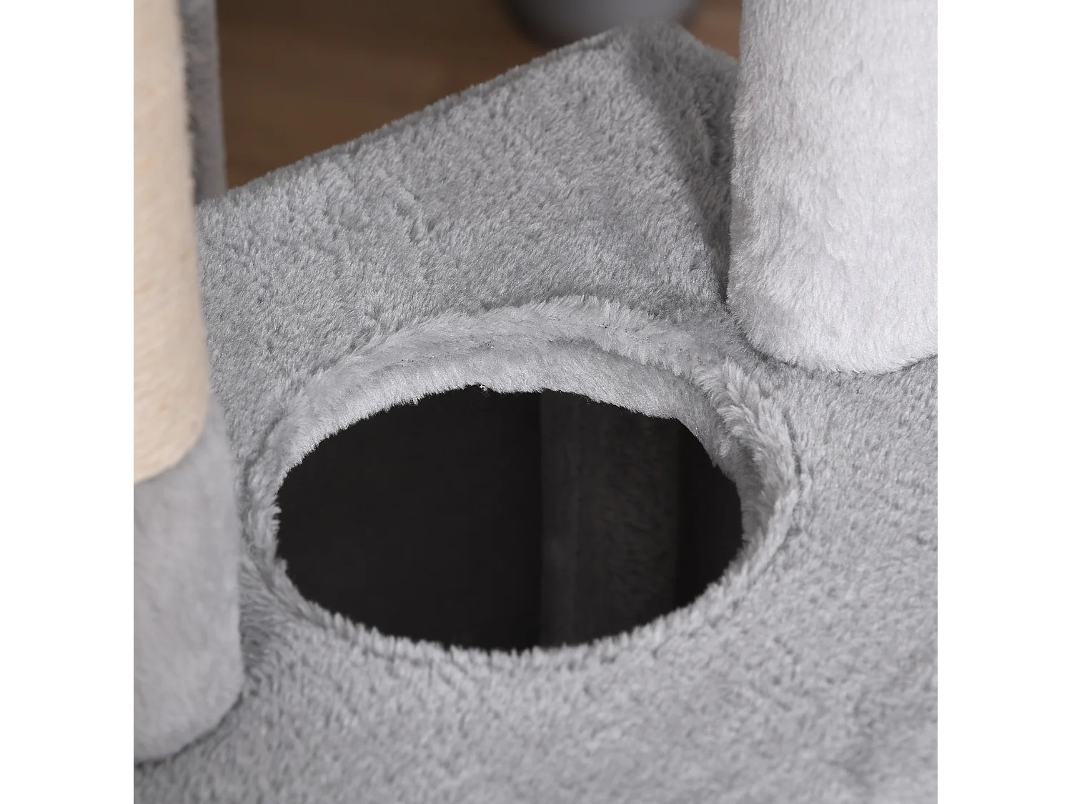 Albero tiragraffi per gattini e gatti adulti di max. 4.5kg grigio