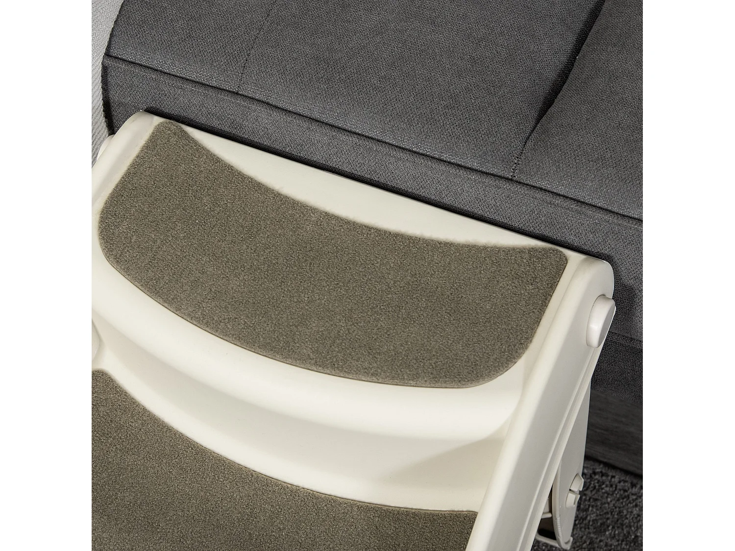 Scaletta per cani pieghevole con 3 gradini antiscivolo in pp beige