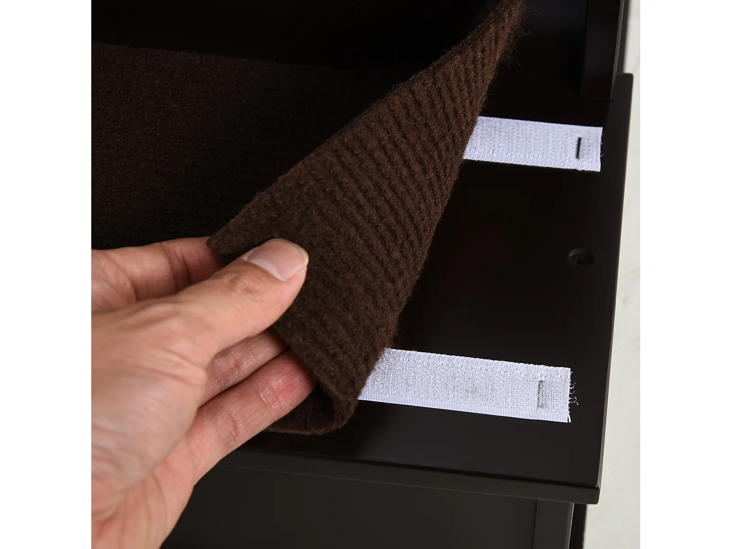 Scaletta per cani e gatti 4 scalini con cuscini rimovibili marrone