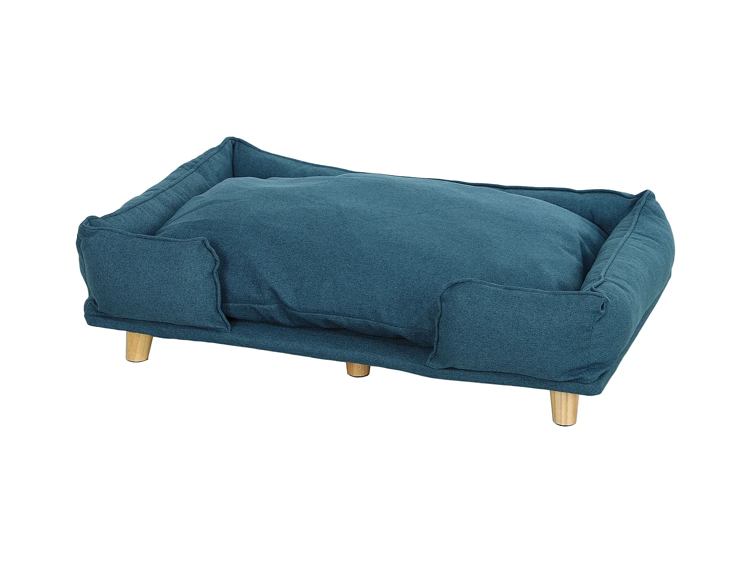 Divano per cani grandi fino 30 kg con cuscino rimovibile 96x66x24 cm blu