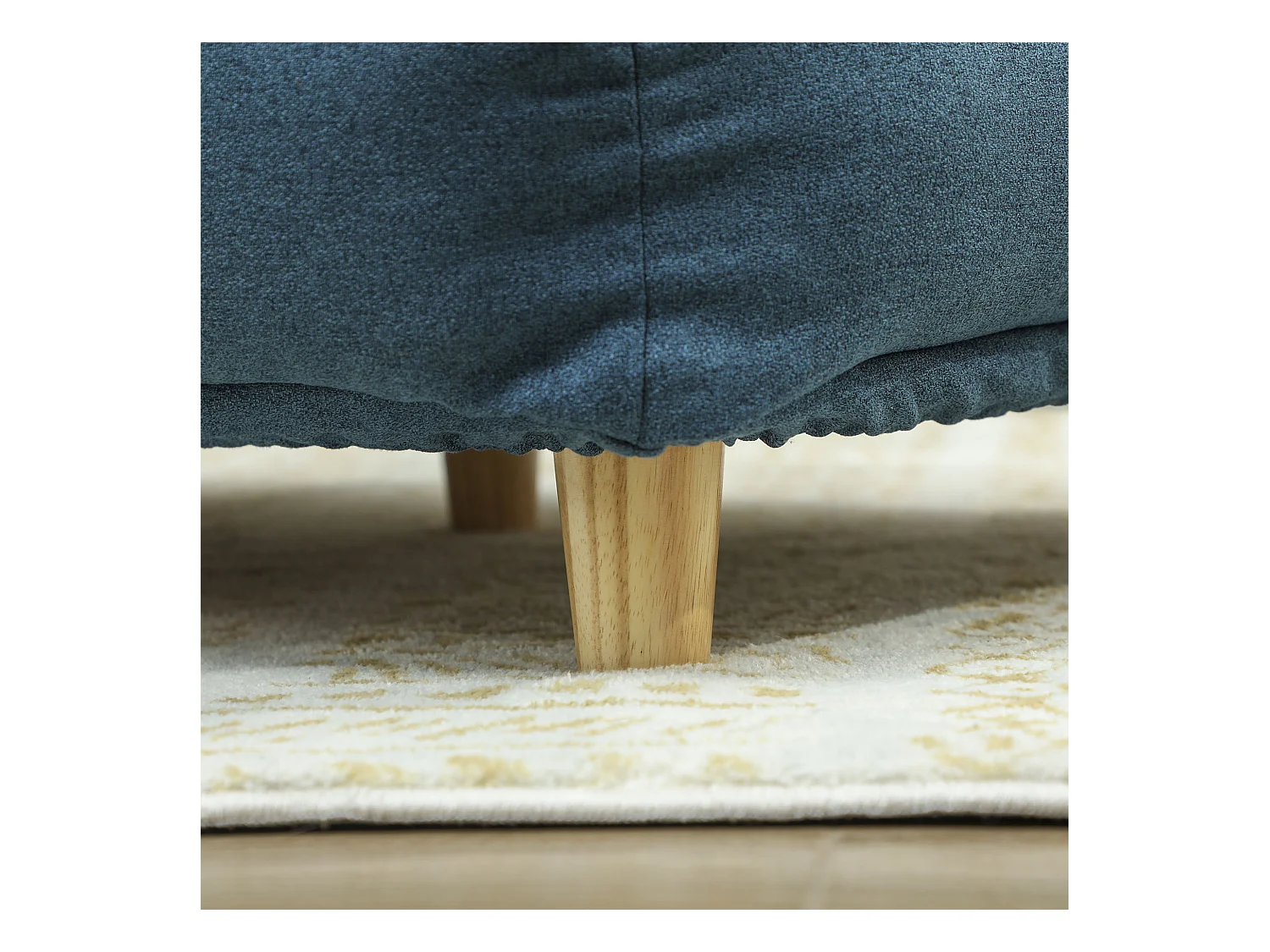 Divano per cani grandi fino 30 kg con cuscino rimovibile 96x66x24 cm blu