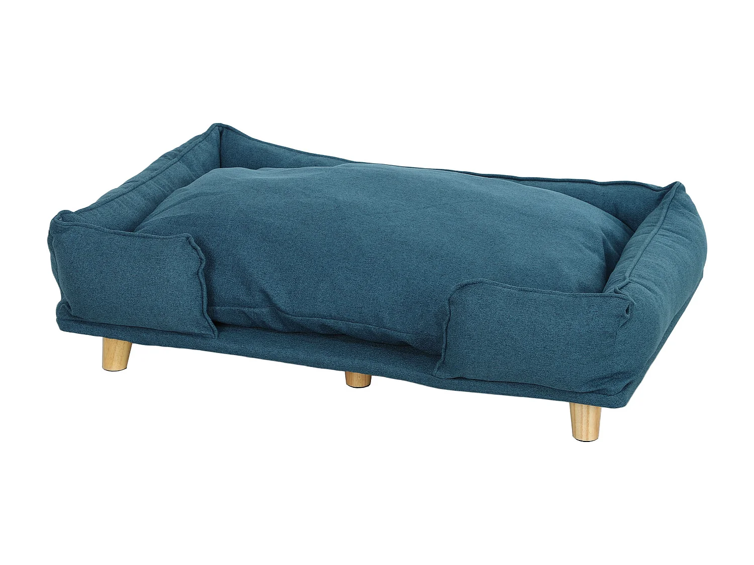 Divano per cani grandi fino 30 kg con cuscino rimovibile 96x66x24 cm blu