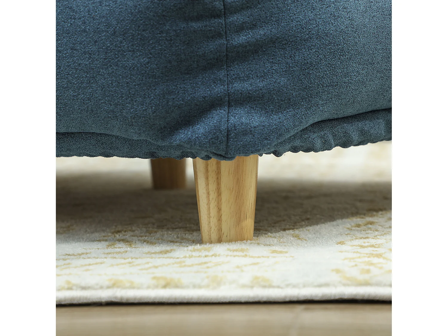 Divano per cani grandi fino 30 kg con cuscino rimovibile 96x66x24 cm blu