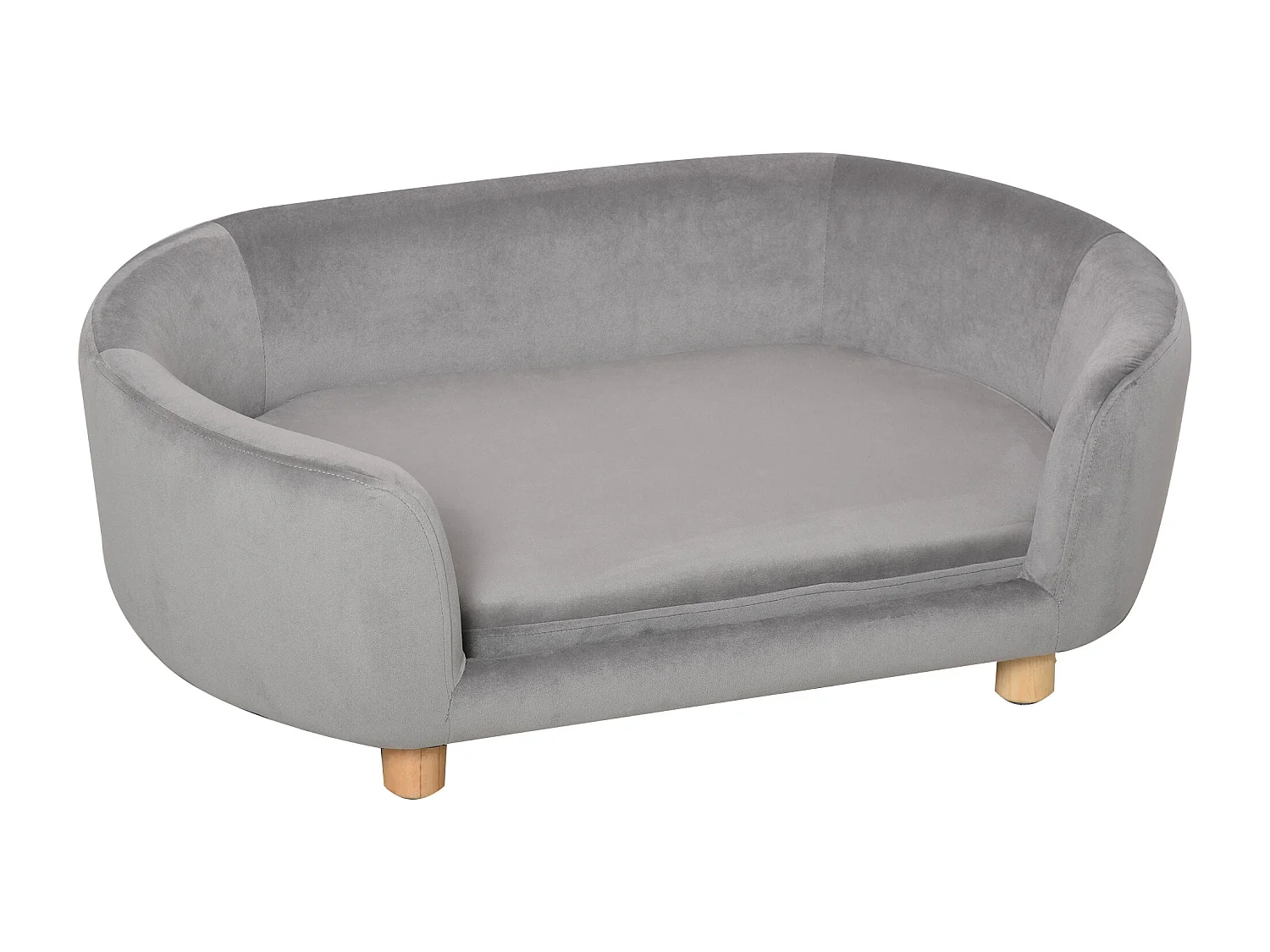 Cuccia per cani da interni divano per animali piccola grigio chiaro