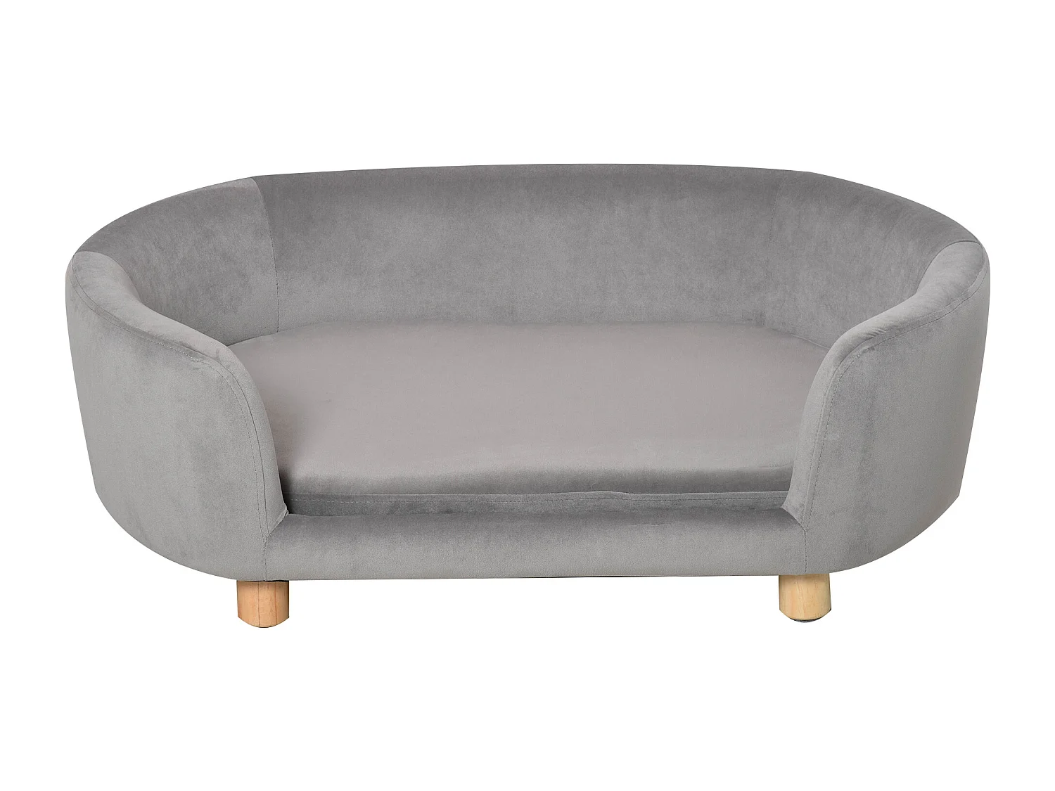 Cuccia per cani da interni divano per animali piccola grigio chiaro