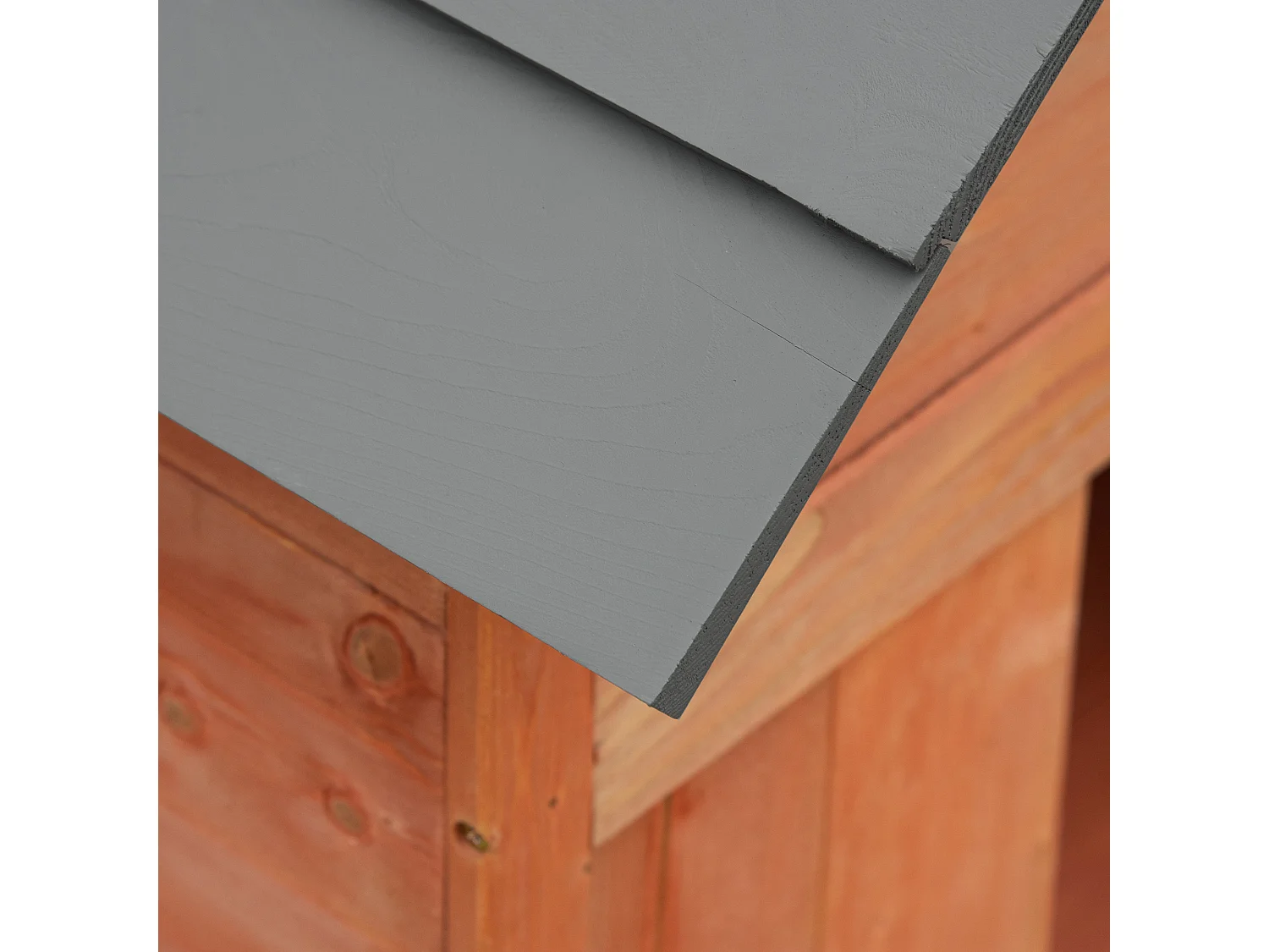 Cuccia rialzata per cani fino a 30 kg in legno (81.3x91.5x98.5 cm)