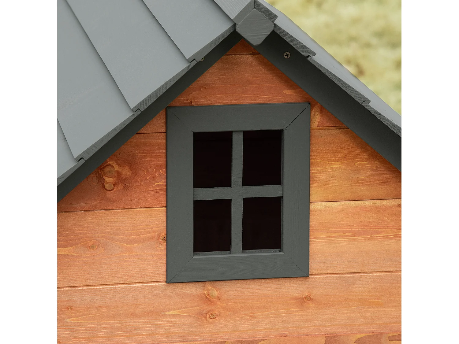 Cuccia rialzata per cani fino a 30 kg in legno (81.3x91.5x98.5 cm)