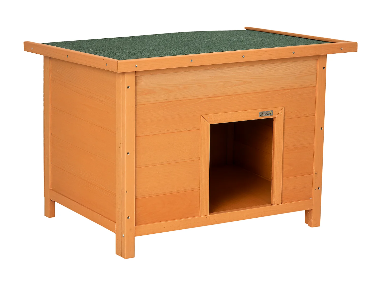 Cuccia a casetta per cani da esterno impermeabile in legno di abete