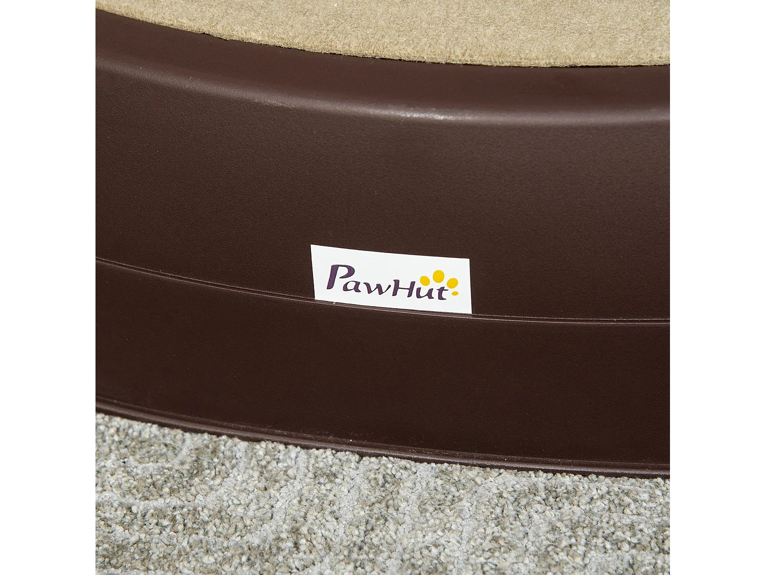 Scaletta per cani pieghevole con 3 gradini antiscivolo in pp marrone