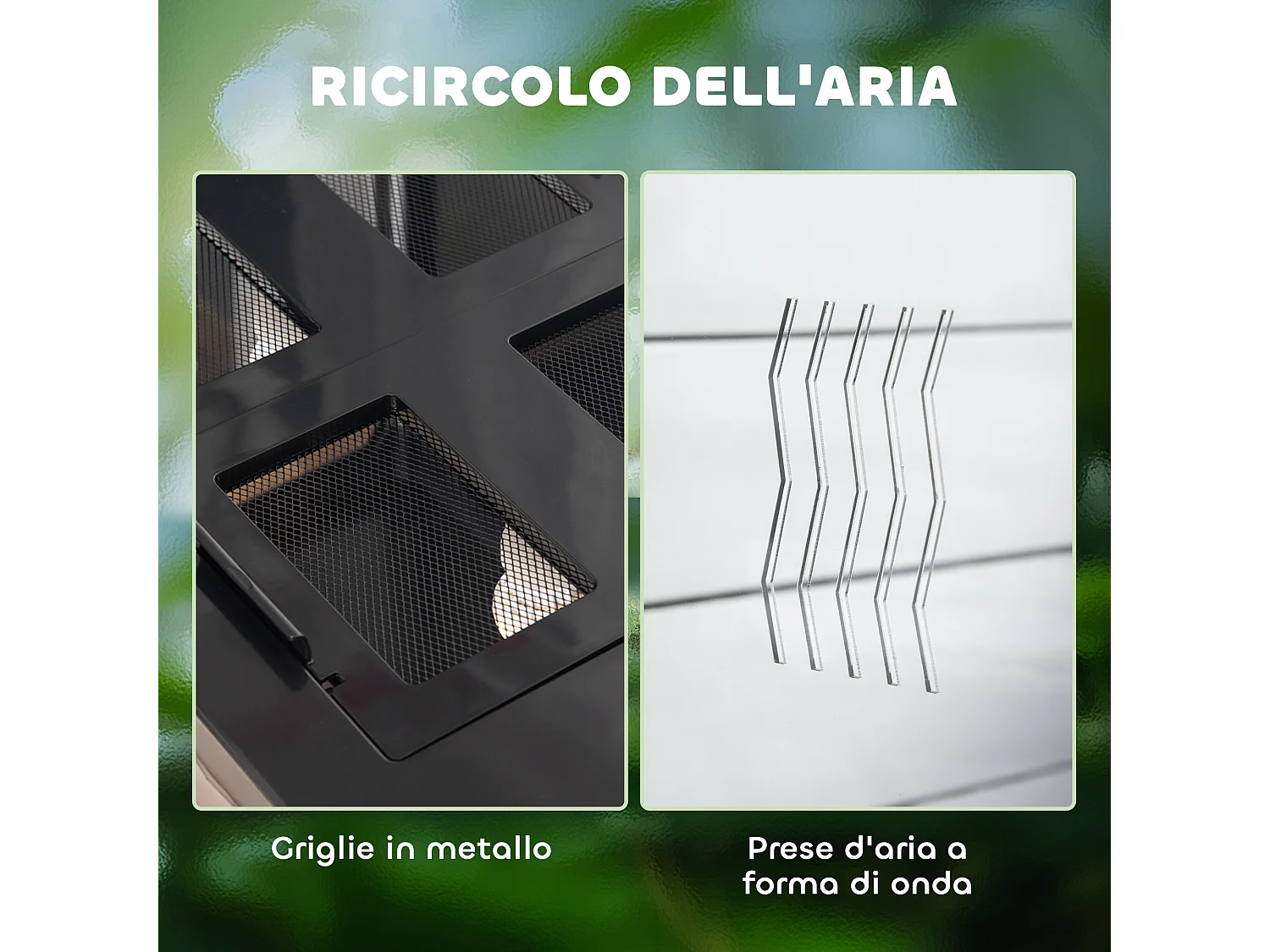 Terrario per tartarughe e rettili termometro 18-34℃ 60x40x40.5cm