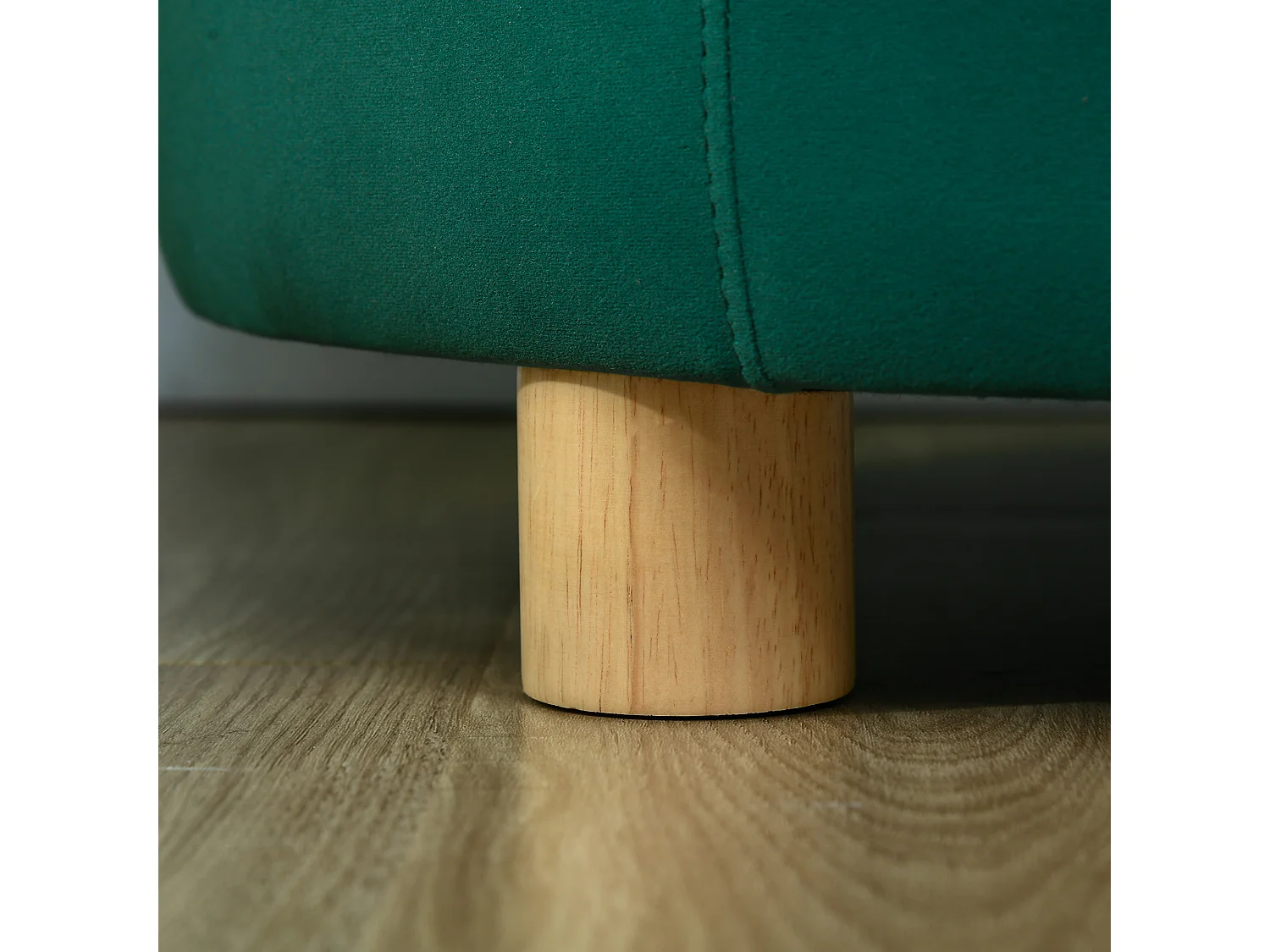 Divano per cani e gatti con schienale e cuscino rimovibile verde