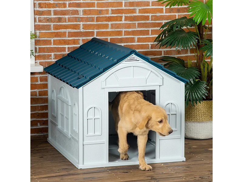 Cuccia per cani taglia media e grande in pp impermeabile blu