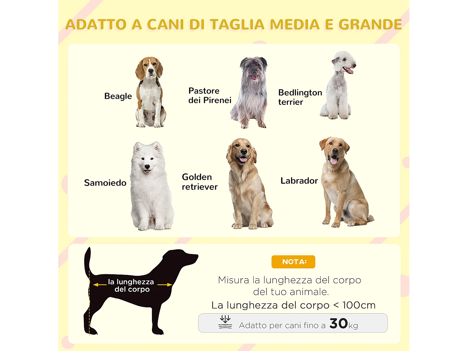Cuccia per cani da esterno con terrazza e finestra 124x112x105cm, grigio