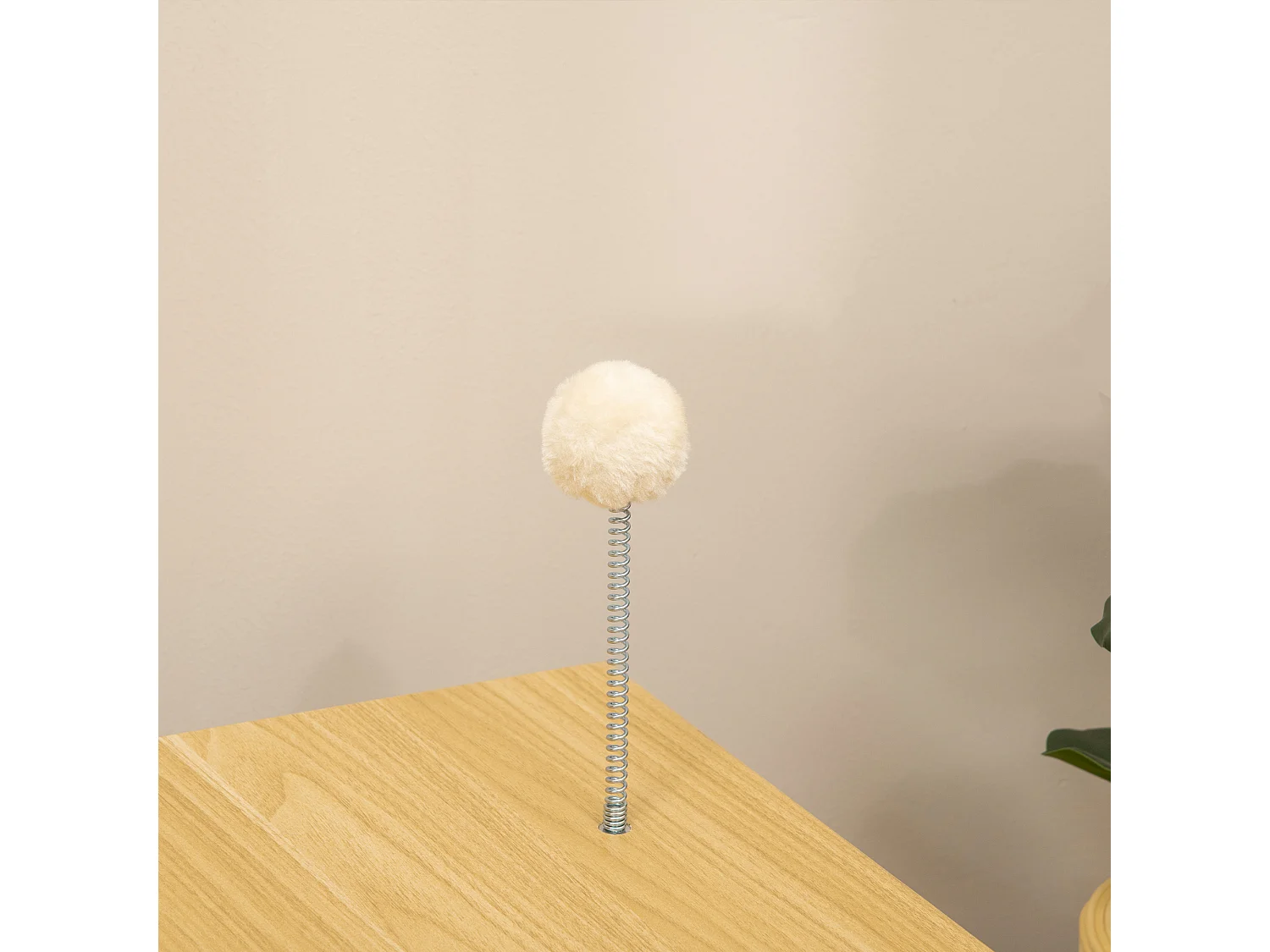 Casetta per gatti con cuscino e pallina giocattolo multicolore