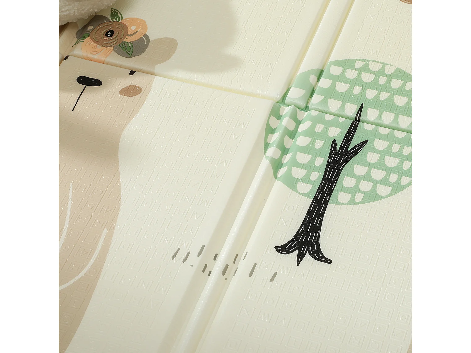 Tappeto per bambini 0-6 anni da 3.45㎡ a tema bosco in xpe multicolore