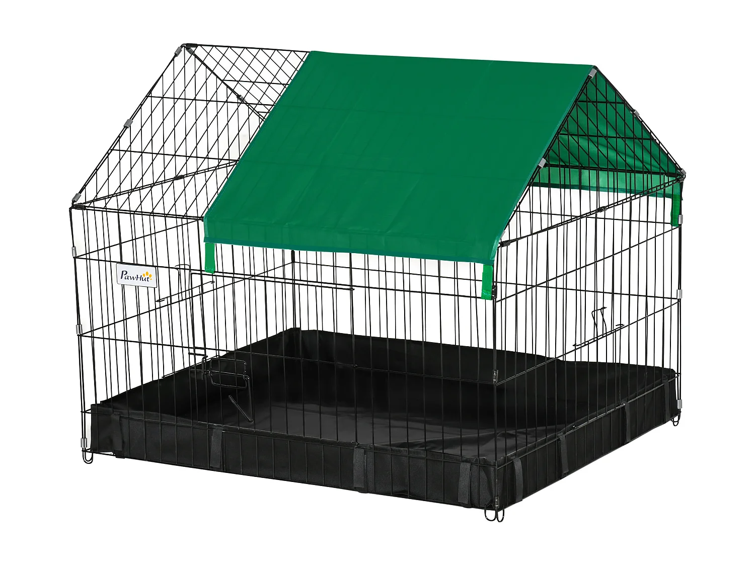 Gabbia per conigli e roditori in metallo e tessuto oxford 90x75x75cm