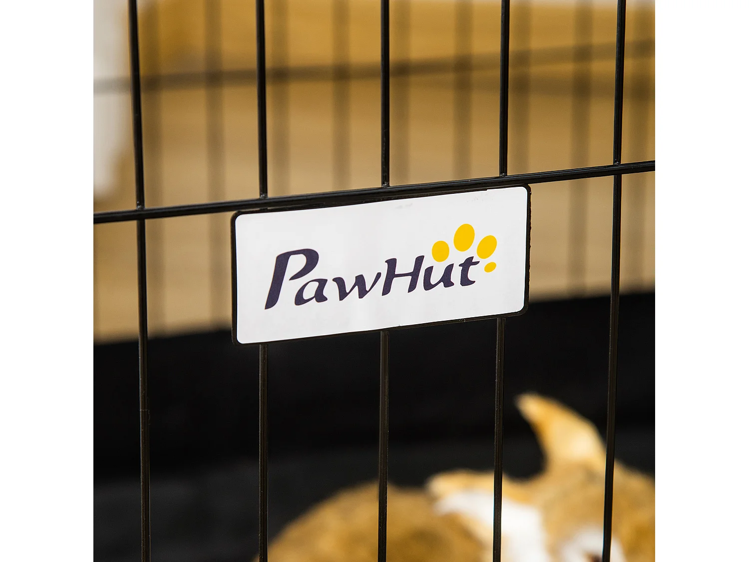 Gabbia per conigli e roditori in metallo e tessuto oxford 90x75x75cm