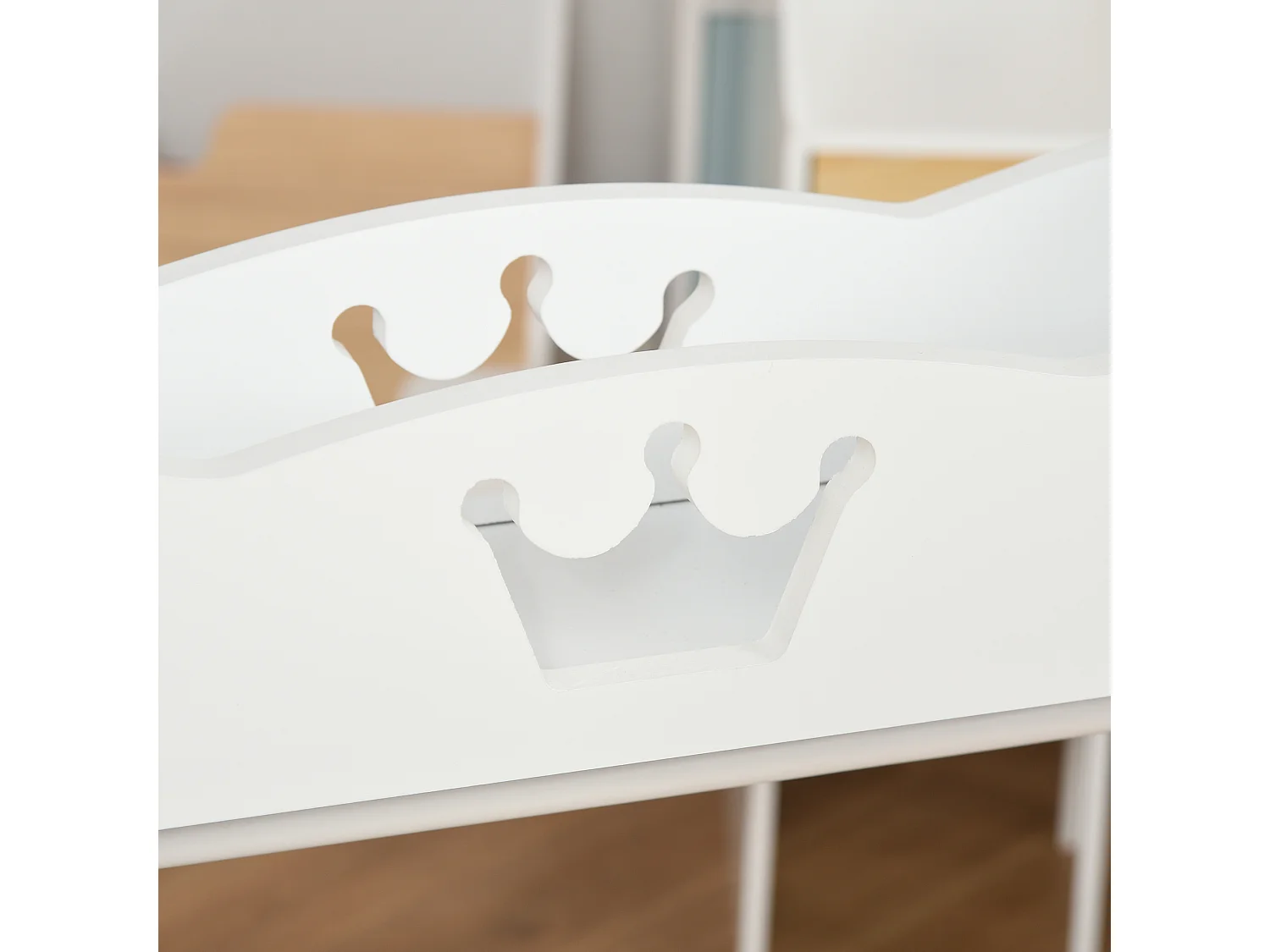 Appendiabiti per cameretta in legno ripiani e ganci 63x37x103cm