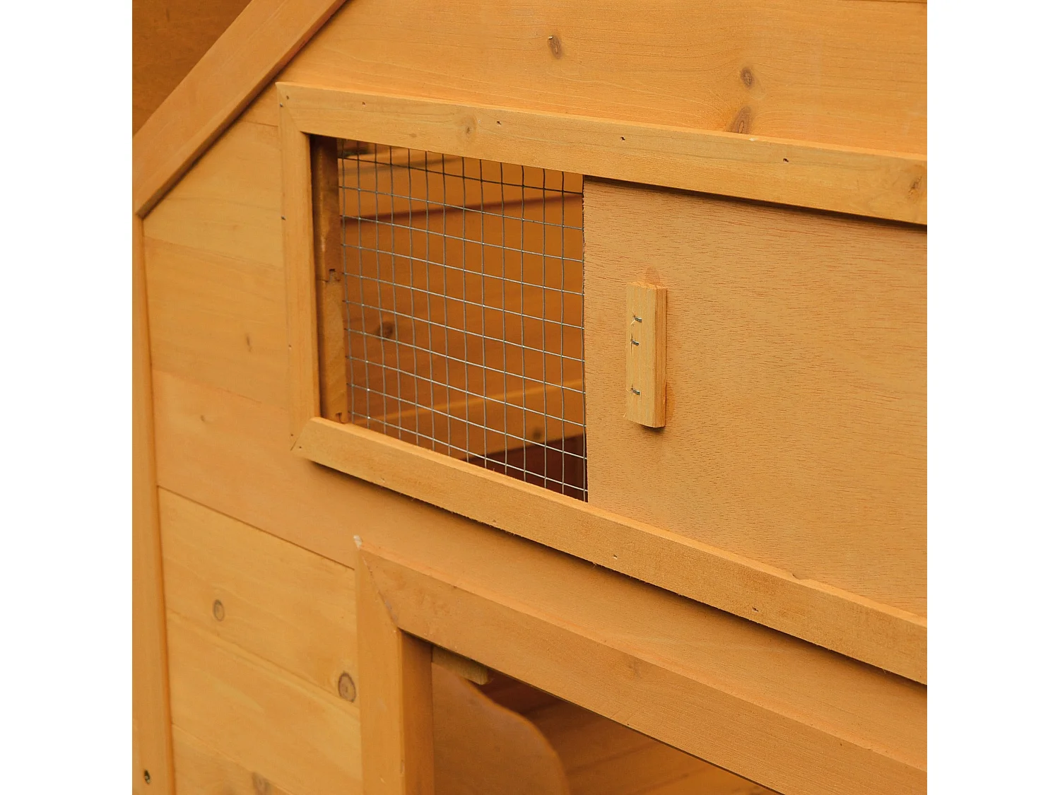 Casetta per galline pollaio da giardino in legno di abete