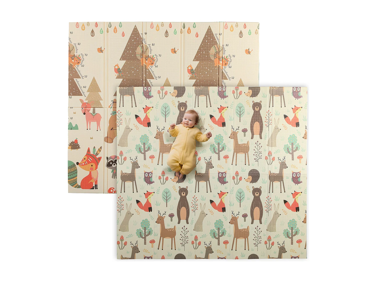 Tappeto per bambini 0-6 anni 3.45㎡ a tema foresta in xpe multicolore