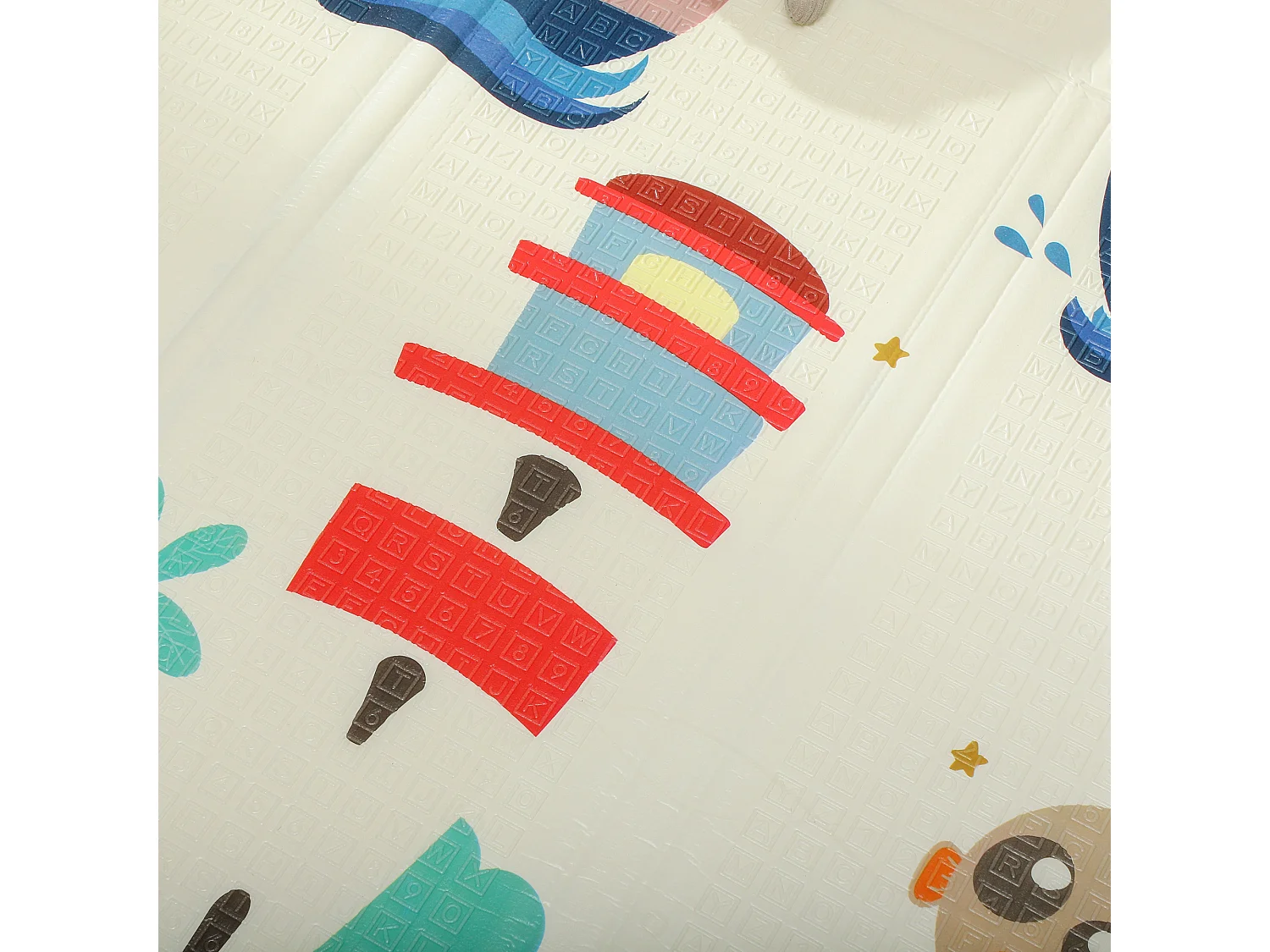 Tappeto per bambini 0-6 anni 3.45㎡ a tema animali in xpe multicolore