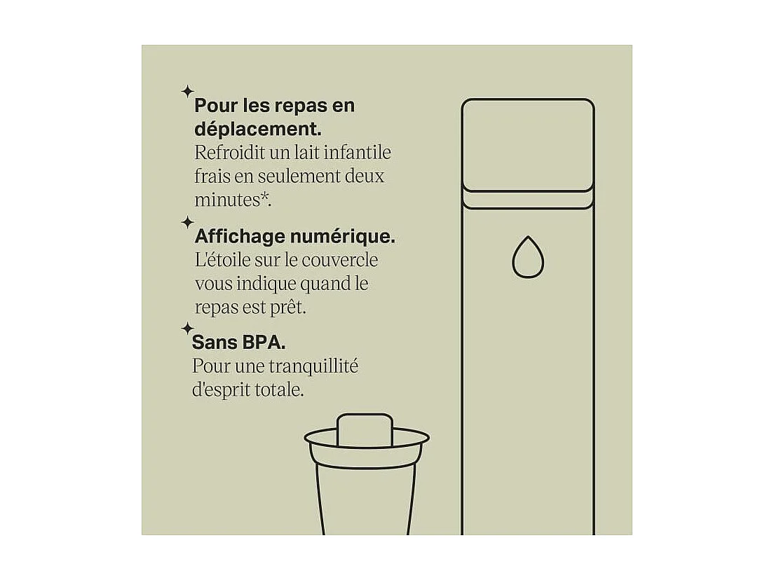 Préparateur de biberons - TOMMEE TIPPEE - GOPREP - Préparation portable parfaite - Gourde réfrigérante