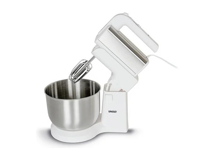 Staafmixer Unold met mengkom Hannah wit zilver (78720)