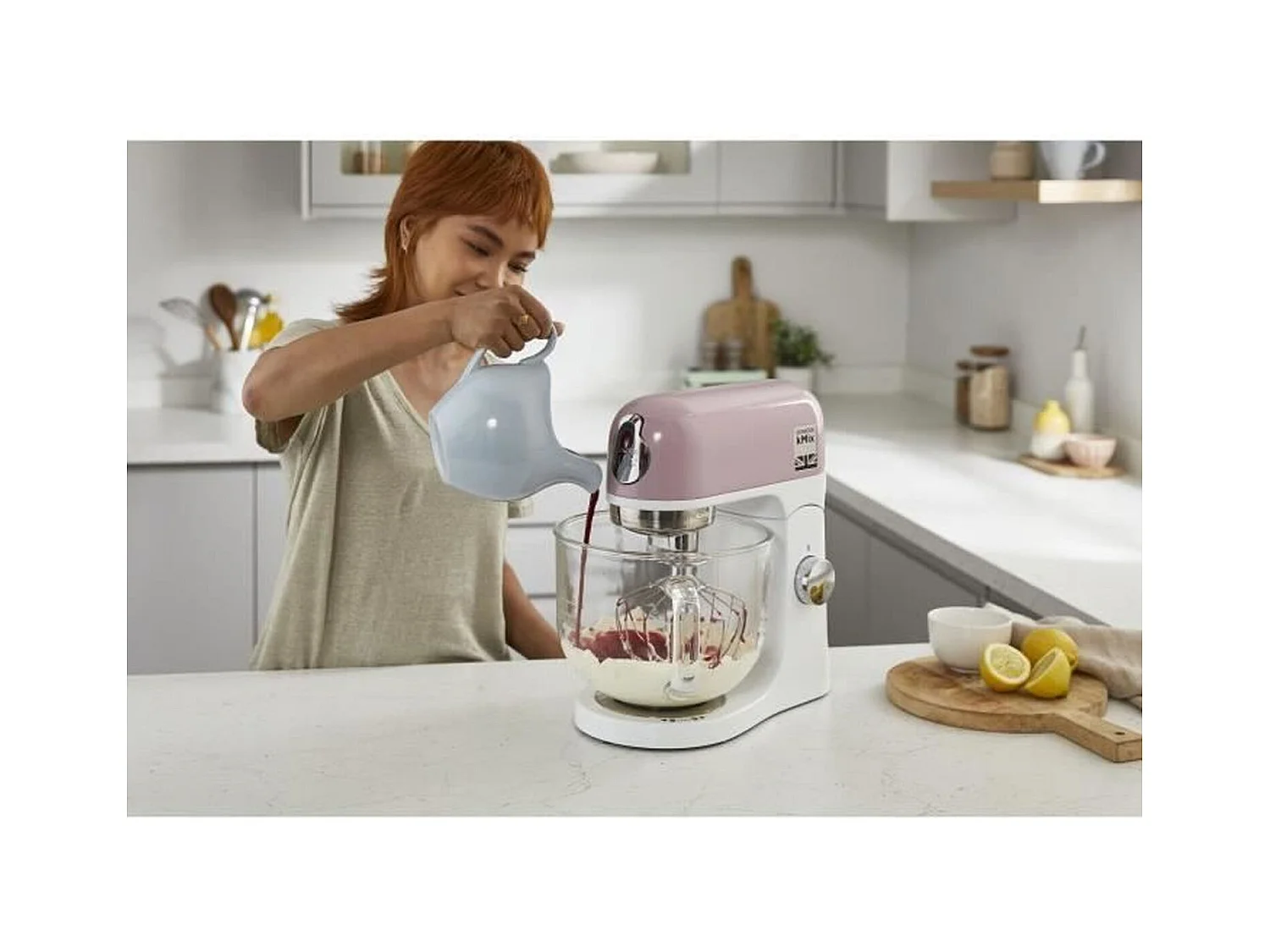 Robot pâtissier multifonction KENWOOD KMX754PP - - Moteur professionnel 1000W - 2 sorties pour accessoires - Bol en verre 5L av