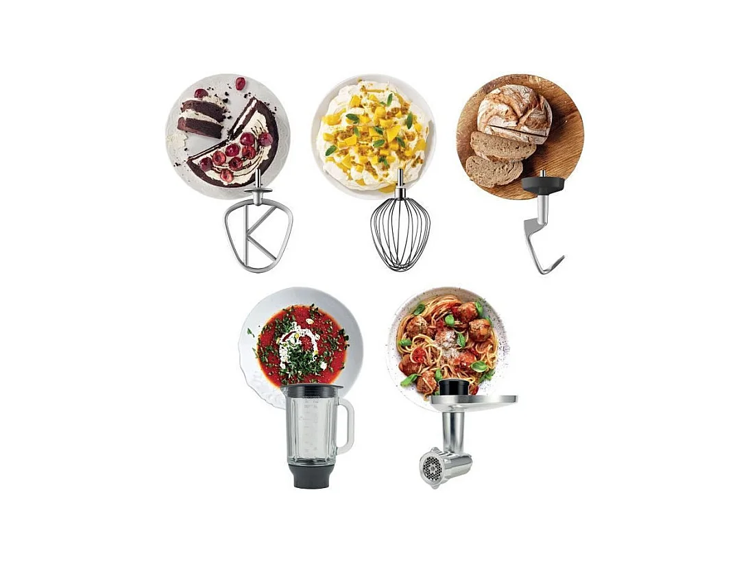 Robot patissier Chef XL 6,7L Blender + Hachoir metal - KENWOOD KVL4170S - Coloris Silver