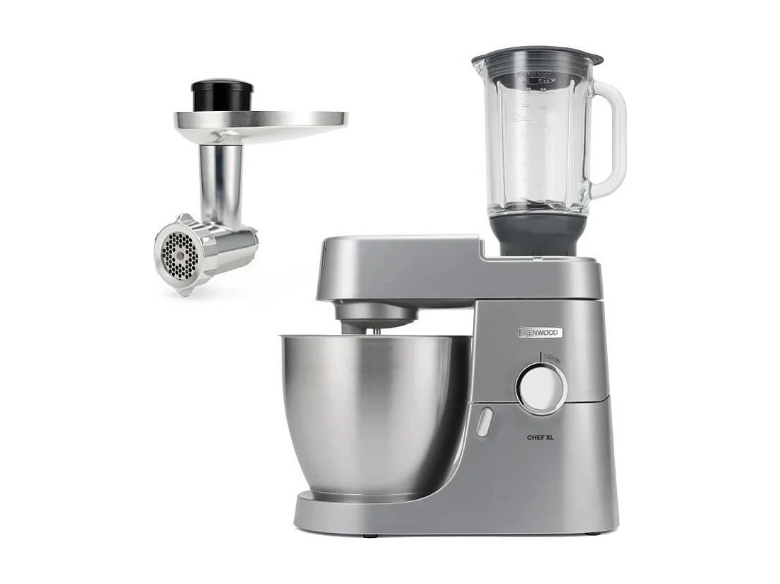 Robot patissier Chef XL 6,7L Blender + Hachoir metal - KENWOOD KVL4170S - Coloris Silver
