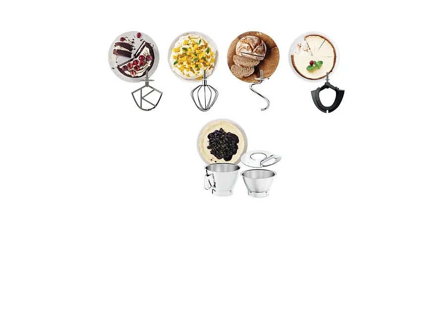 Kenwood Food Processor KVC85 004SI Kenwood004SI Kenwood 004SI Titanium Chef Baker silver (KVC85.004SI)