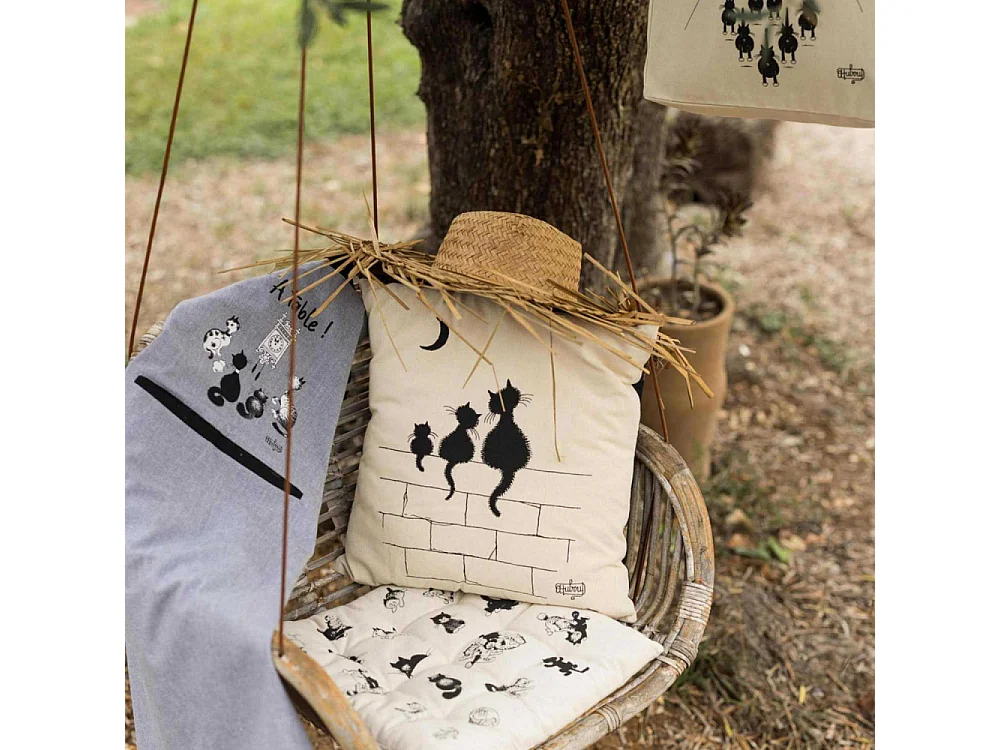 Galette de chaise en coton 9 points Dubout (Lot de 6)