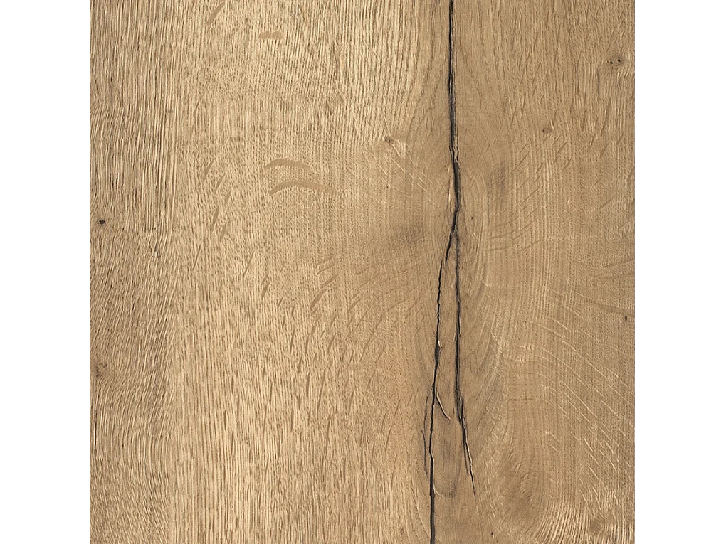 Table basse luxueuse et moderne en chêne Halifax avec pieds en métal noir et finition haut de gamme STILO