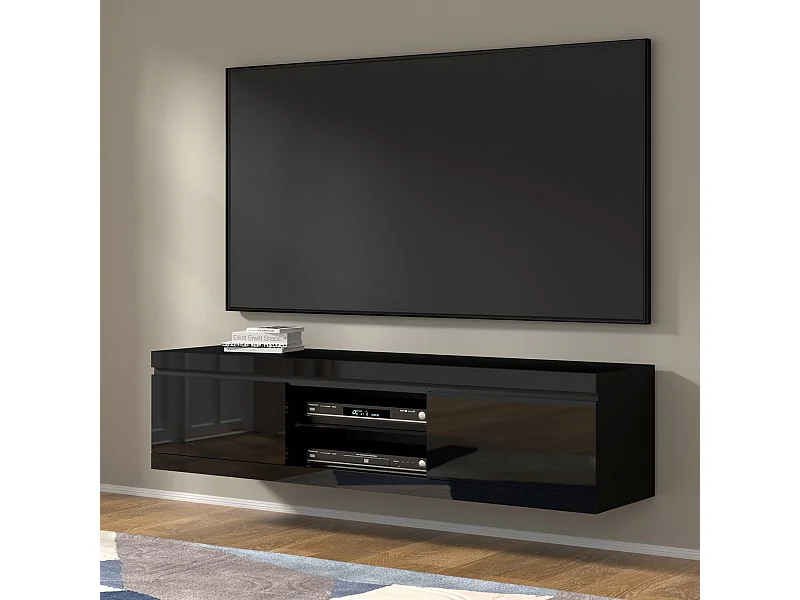 TV-Möbel NET für Fernseher 180 cm schwarz glänzend