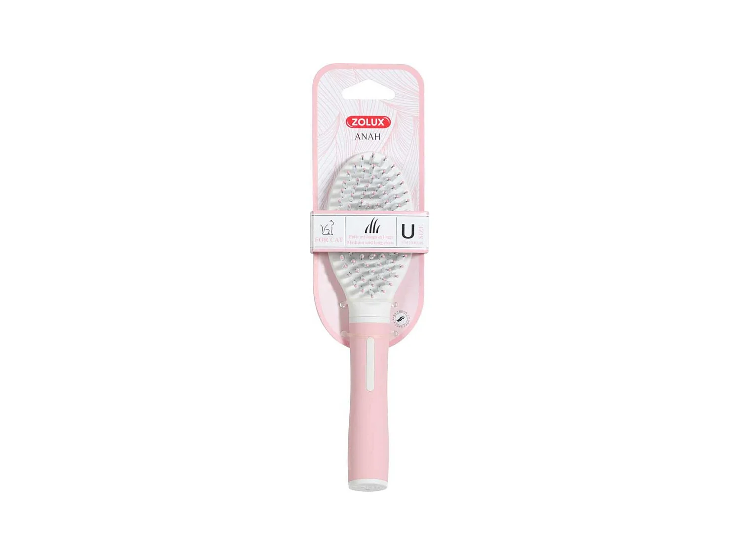 Brosse bi-matière pour chat Anah