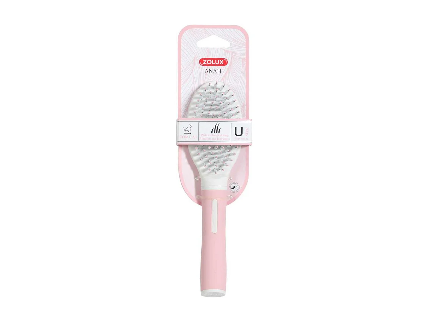Brosse bi-matière pour chat Anah
