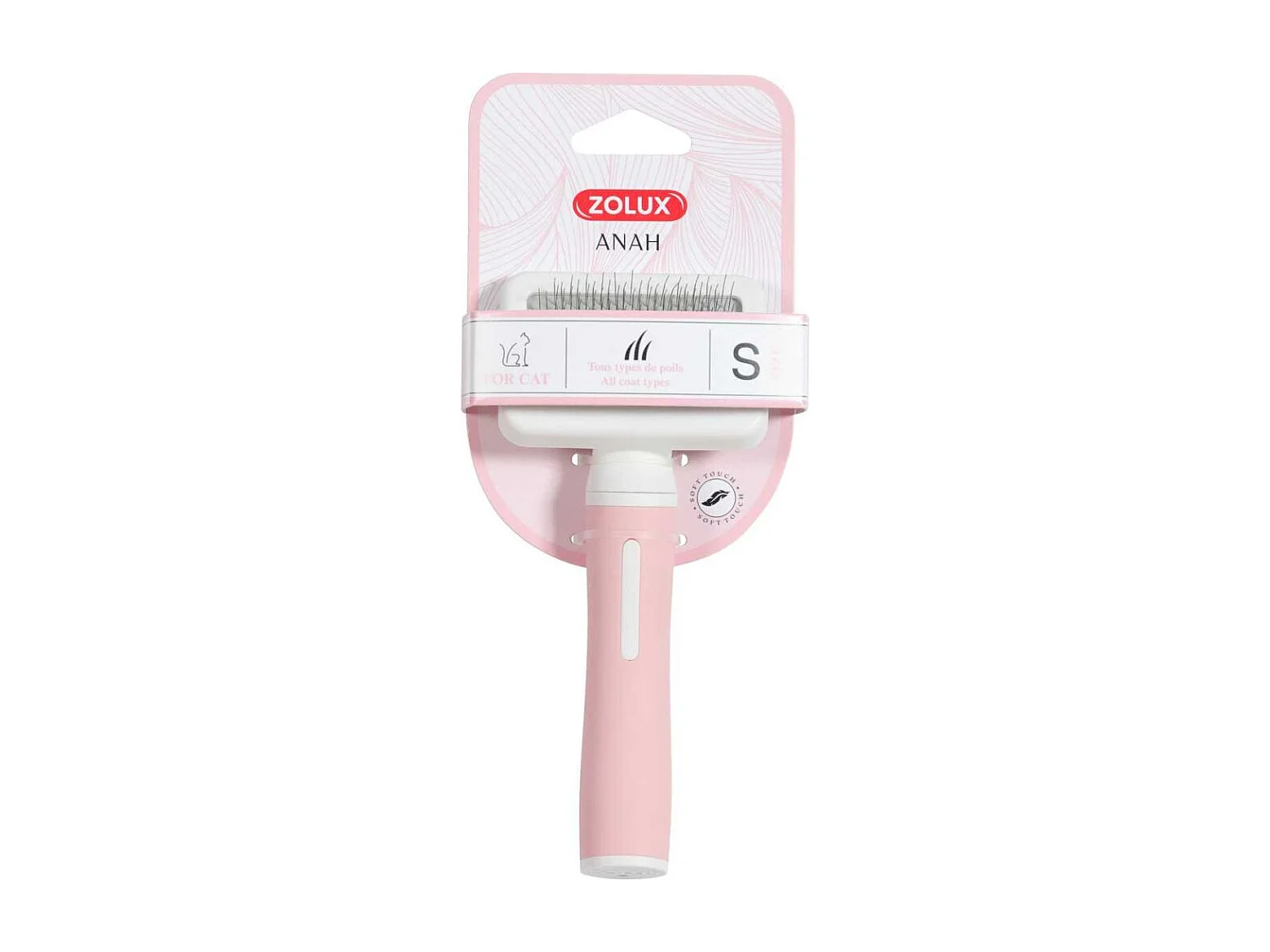 Brosse pour chats avec manche ergonomique Anah Taille S