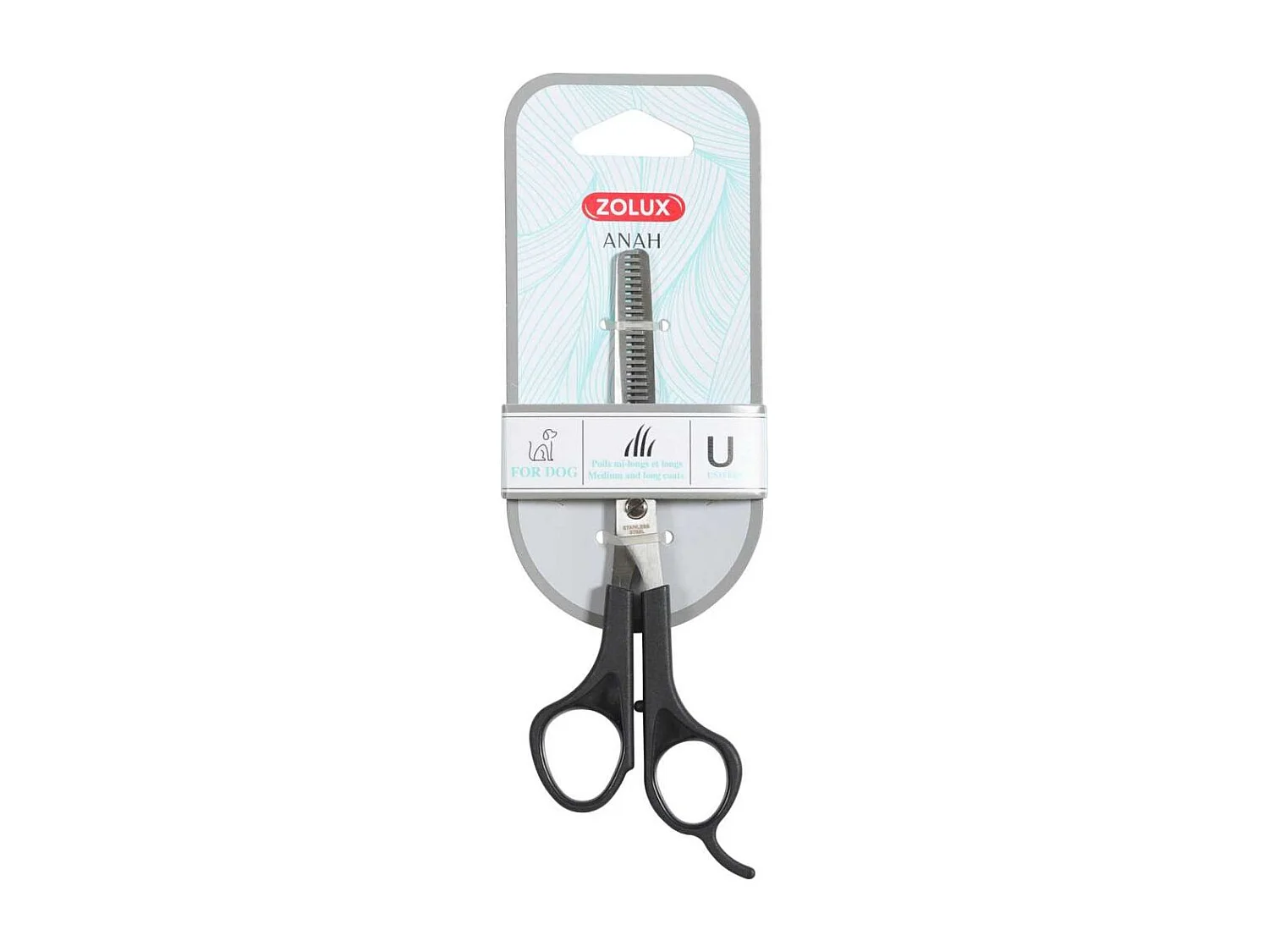 Ciseaux à désépaissir pour chien Anah