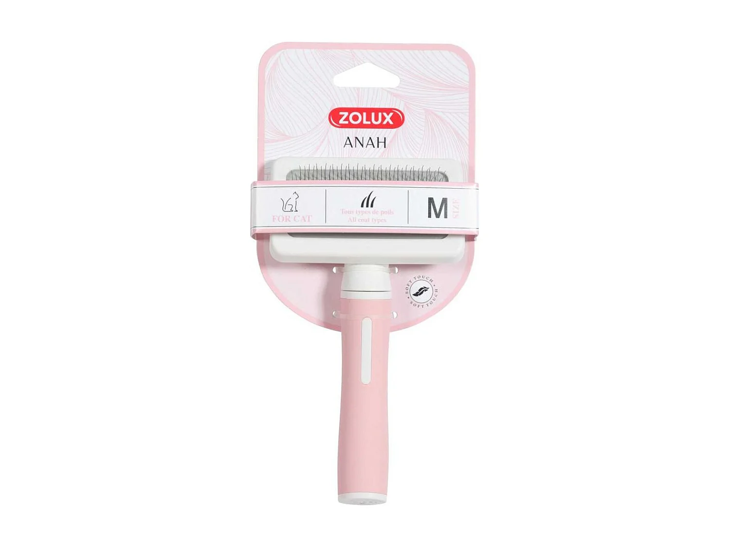 Brosse pour chats avec manche ergonomique Anah Taille M