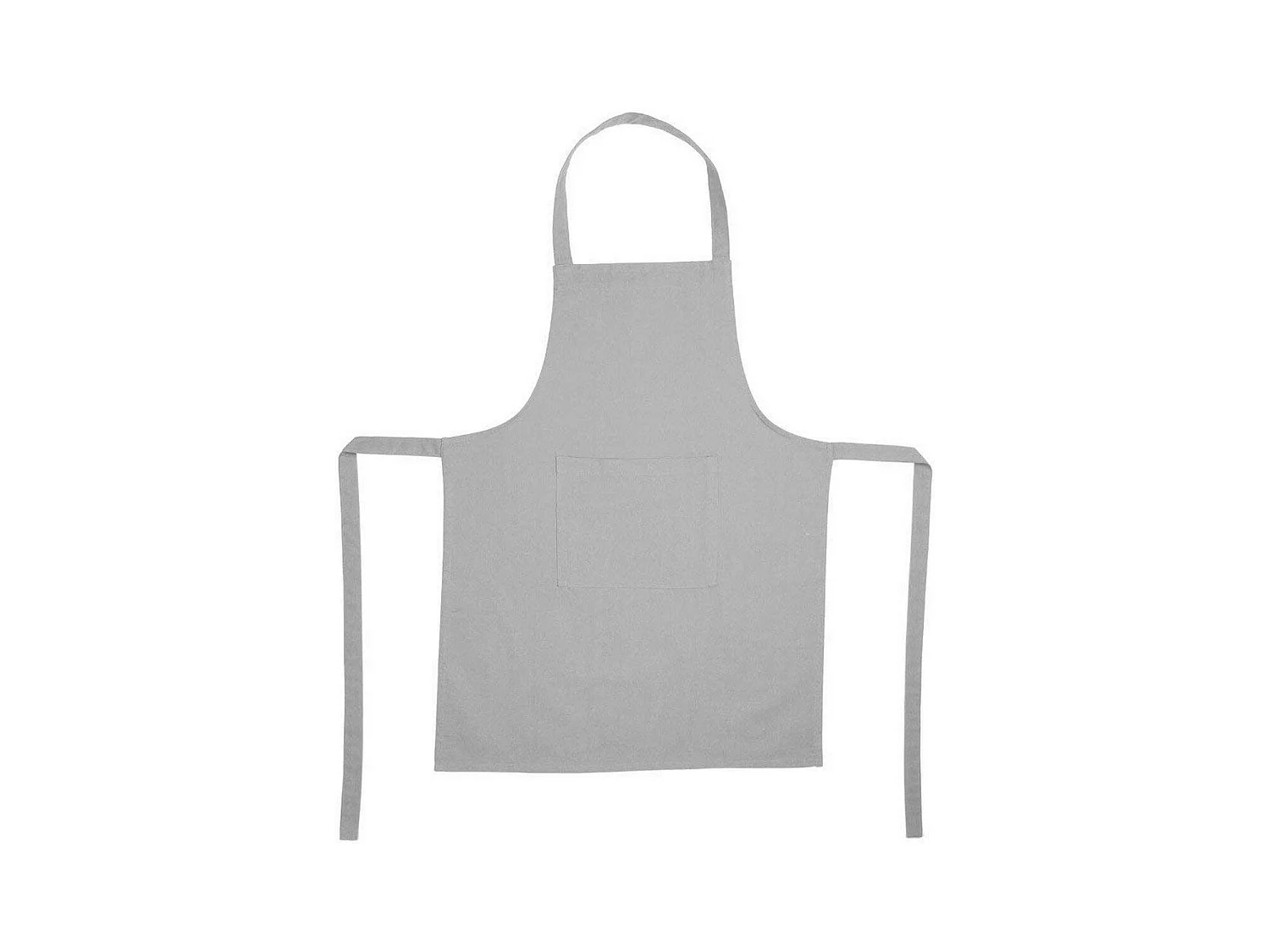 Tablier de Cuisine "Coton" 80cm Gris Clair