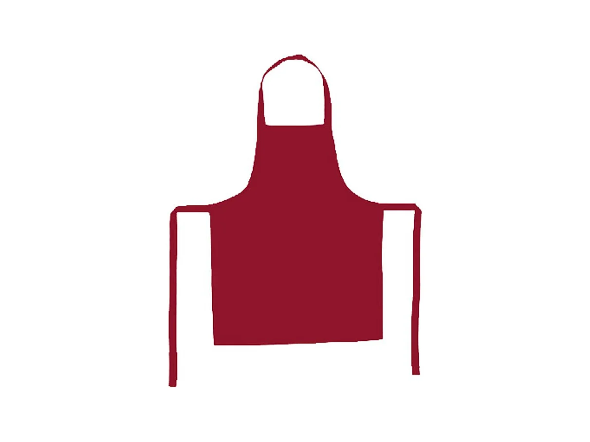 Tablier de Cuisine "Coton" 80cm Rouge