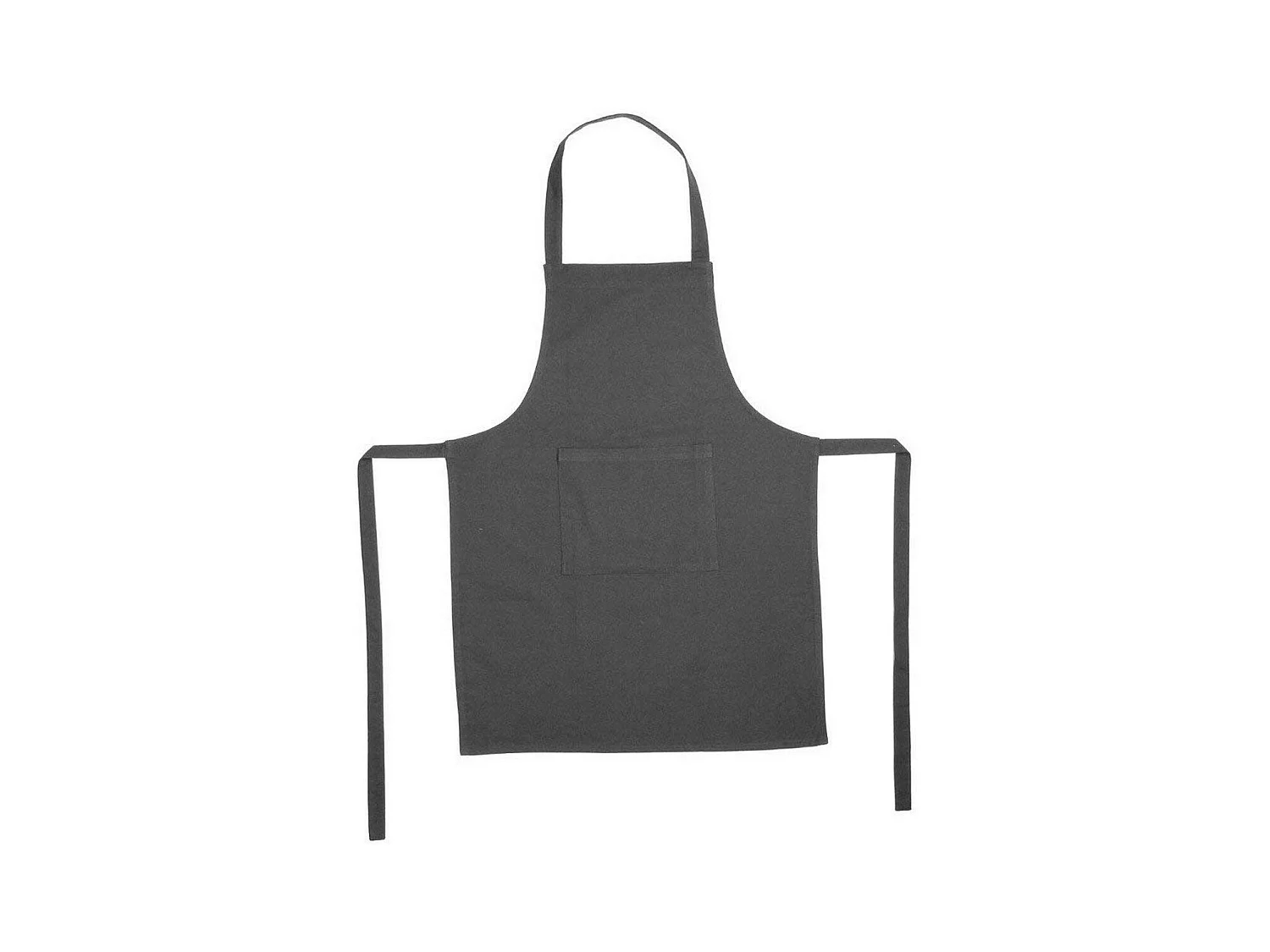 Tablier de Cuisine "Coton" 80cm Gris Foncé