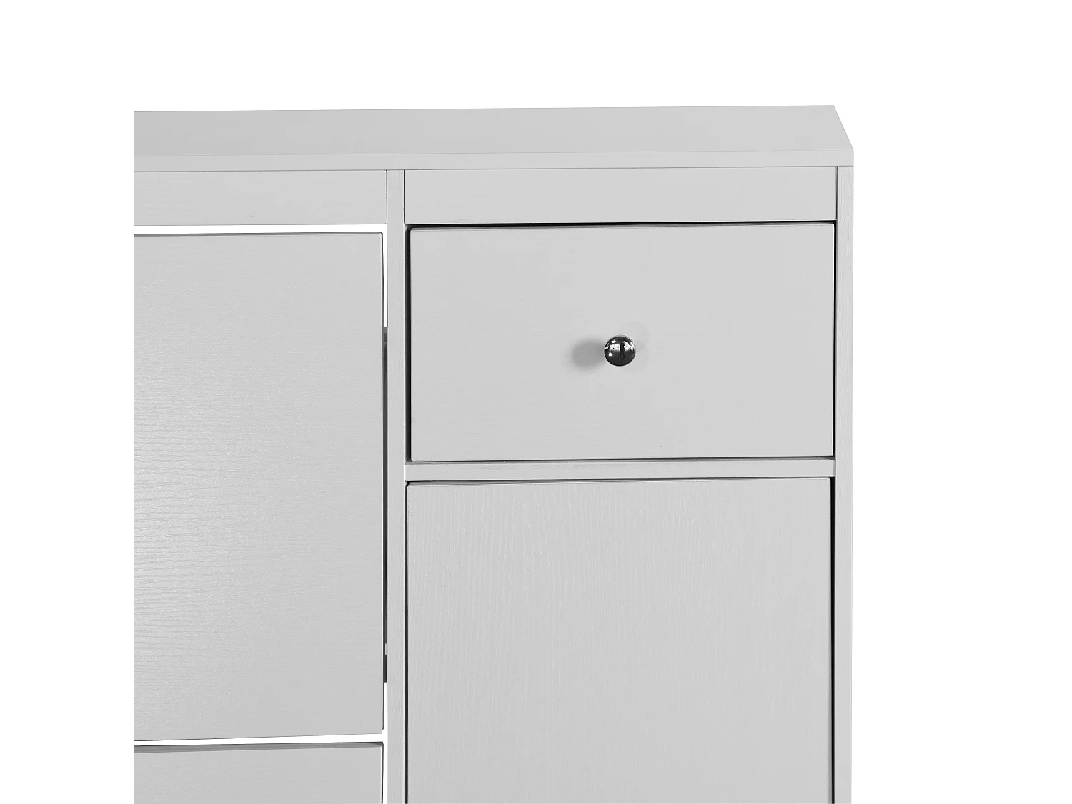 Zapatero Blanco con 3 Aletas Entrada de Almacenamiento Panel de Madera 90×27×125 cm Moderno