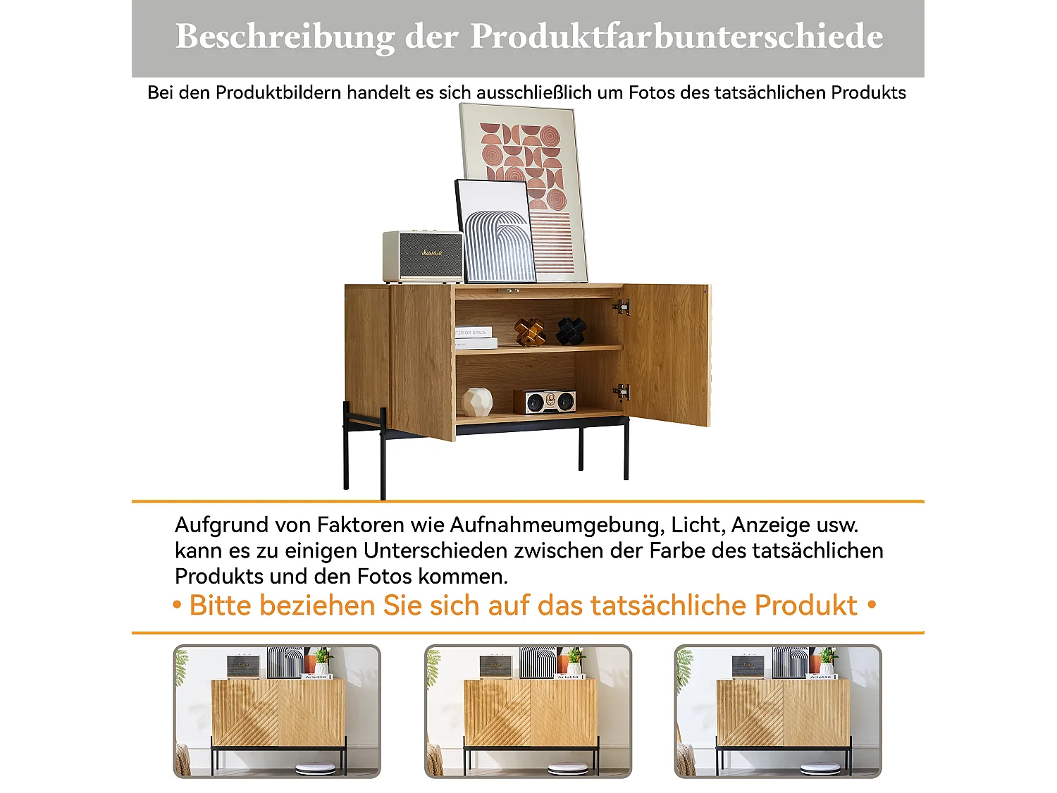 Buffet moderno in legno aggloméré cadre métal rangement salon salle à manger noir 80x40x90cm