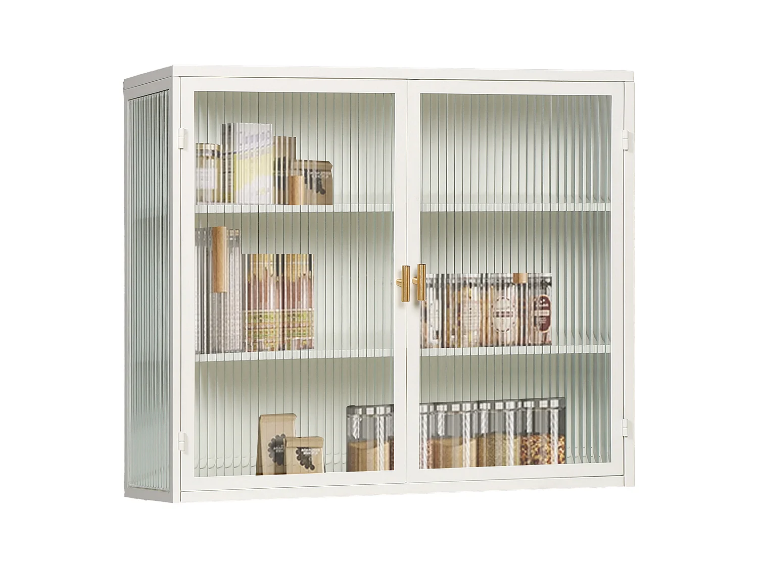 Aparador colgante de metal y cristal templado, moderno, con almacenaje, para salón o dormitorio, color verde, 80 x 35 x 60 cm