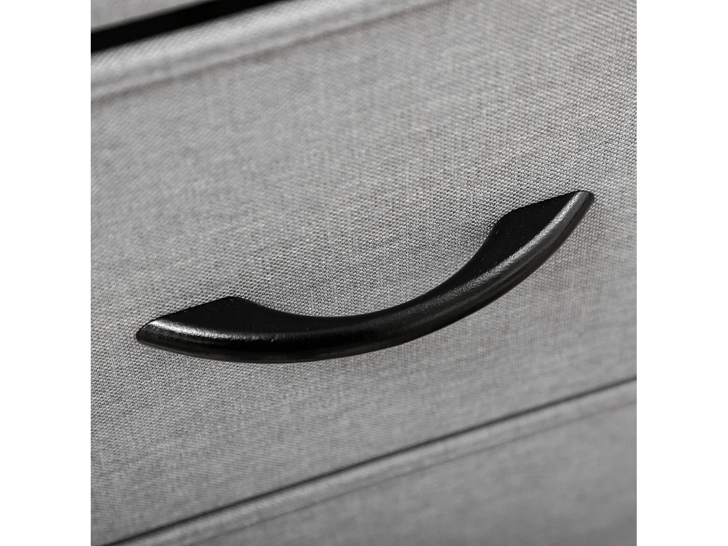 Cómoda alta 8 cajones tela estructura acero almacenaje dormitorio salón 80x30x81,5cm gris