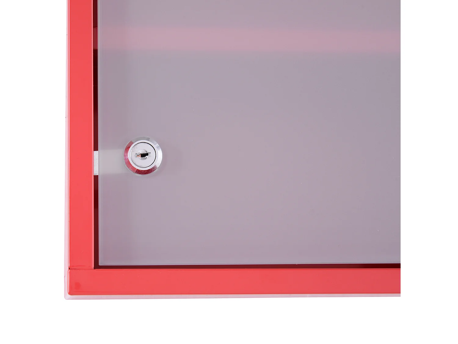 Armadio da farmacia murale in metallo con porta in vetro smaltato verrouillabile 60x30x12 cm