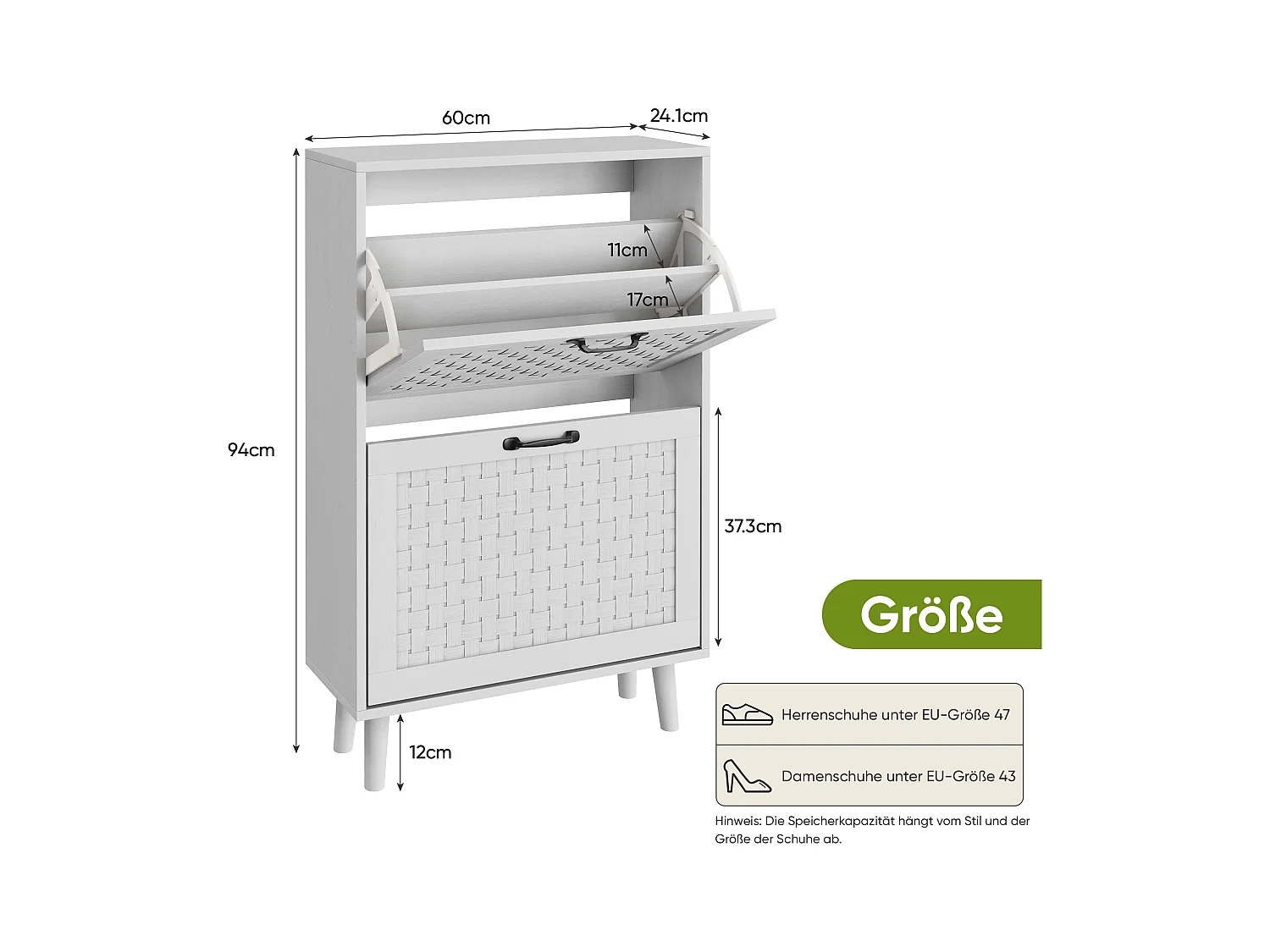 Mobile da pavimento in legno e rotin rangement compatto ingresso canale stile bohème 90×30×95cm